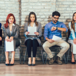 People waiting for job interviews